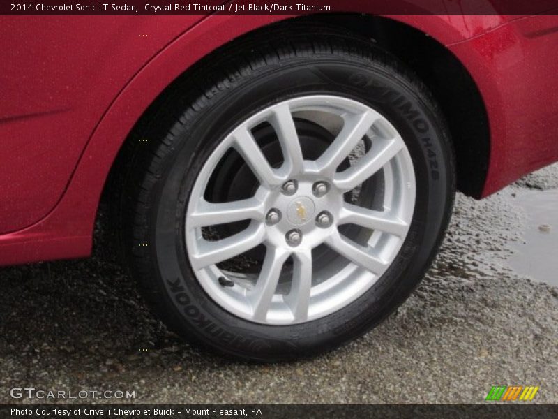 Crystal Red Tintcoat / Jet Black/Dark Titanium 2014 Chevrolet Sonic LT Sedan
