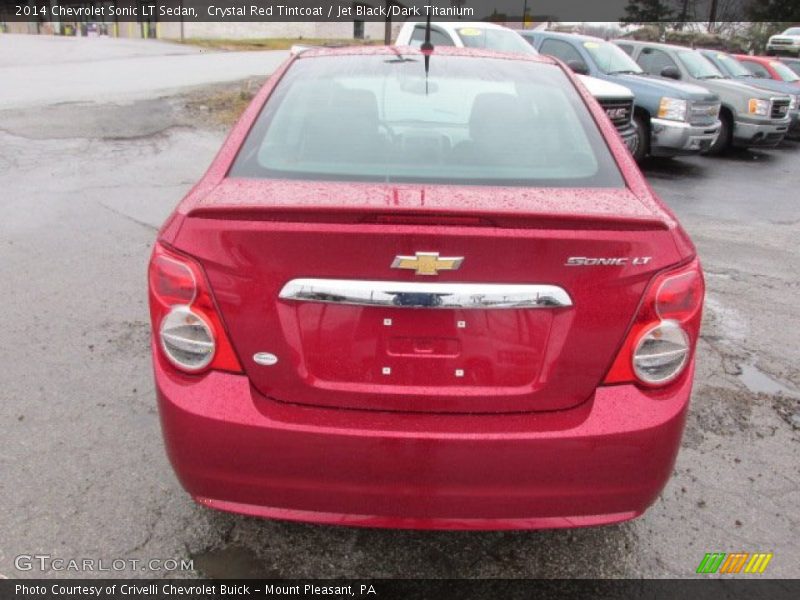 Crystal Red Tintcoat / Jet Black/Dark Titanium 2014 Chevrolet Sonic LT Sedan