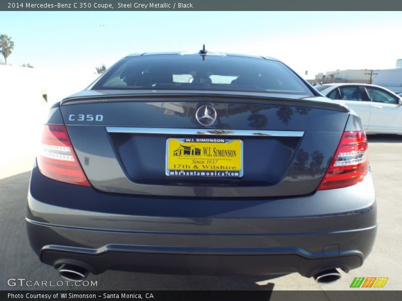 Steel Grey Metallic / Black 2014 Mercedes-Benz C 350 Coupe