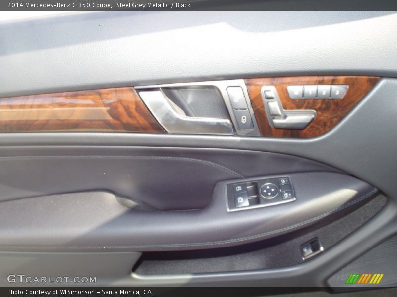 Steel Grey Metallic / Black 2014 Mercedes-Benz C 350 Coupe