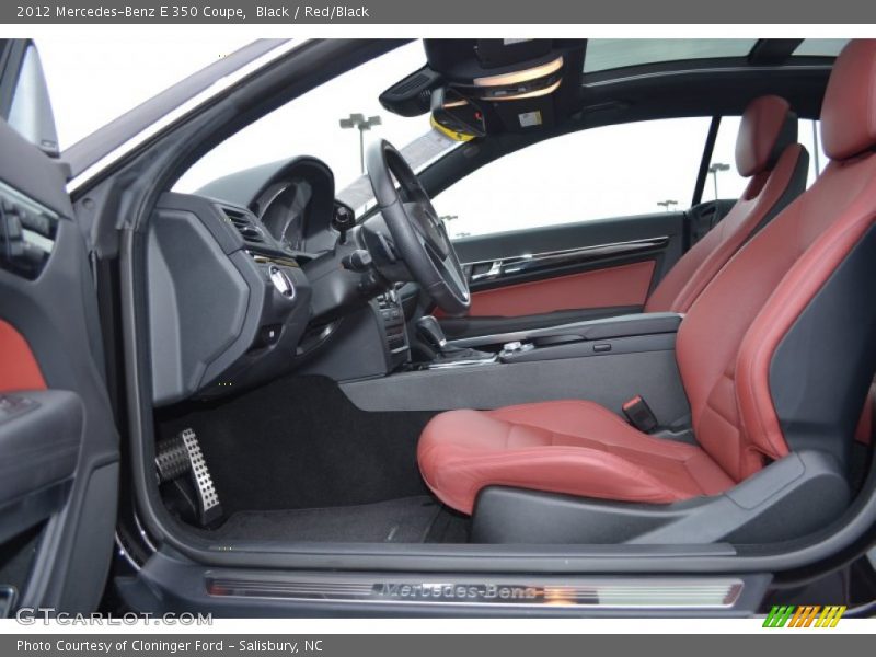  2012 E 350 Coupe Red/Black Interior