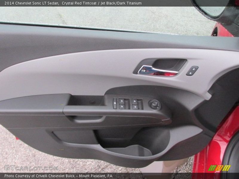 Crystal Red Tintcoat / Jet Black/Dark Titanium 2014 Chevrolet Sonic LT Sedan