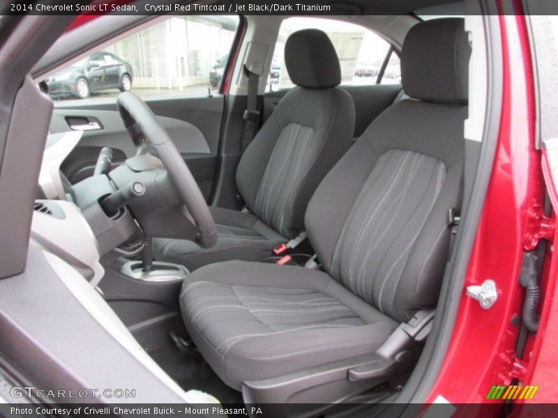 Crystal Red Tintcoat / Jet Black/Dark Titanium 2014 Chevrolet Sonic LT Sedan