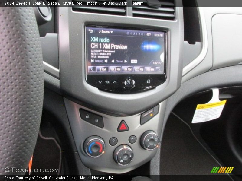 Crystal Red Tintcoat / Jet Black/Dark Titanium 2014 Chevrolet Sonic LT Sedan