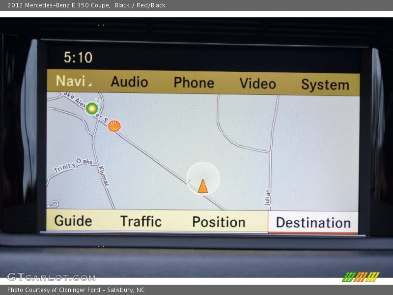 Navigation of 2012 E 350 Coupe