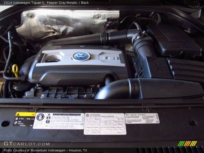 Pepper Gray Metallic / Black 2014 Volkswagen Tiguan S