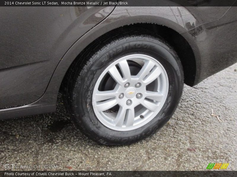 Mocha Bronze Metallic / Jet Black/Brick 2014 Chevrolet Sonic LT Sedan