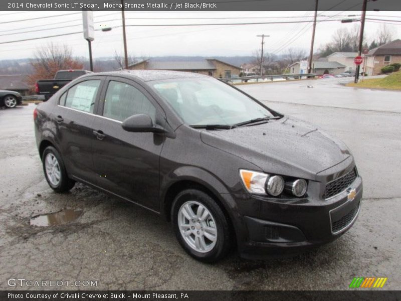 Mocha Bronze Metallic / Jet Black/Brick 2014 Chevrolet Sonic LT Sedan