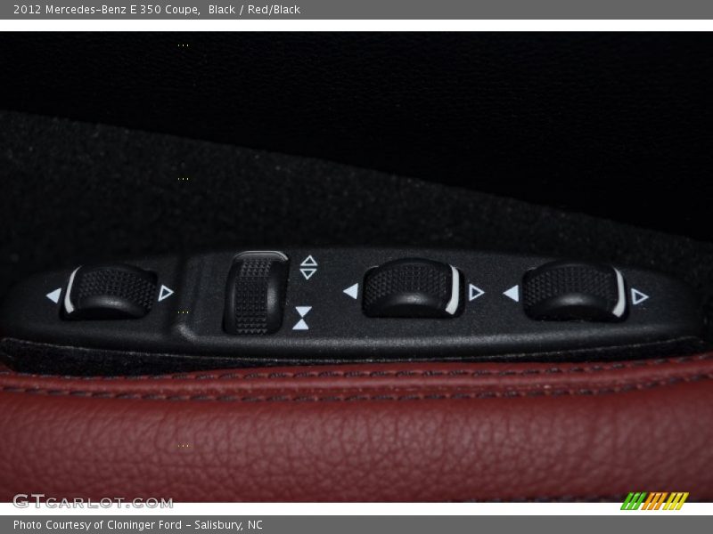 Black / Red/Black 2012 Mercedes-Benz E 350 Coupe