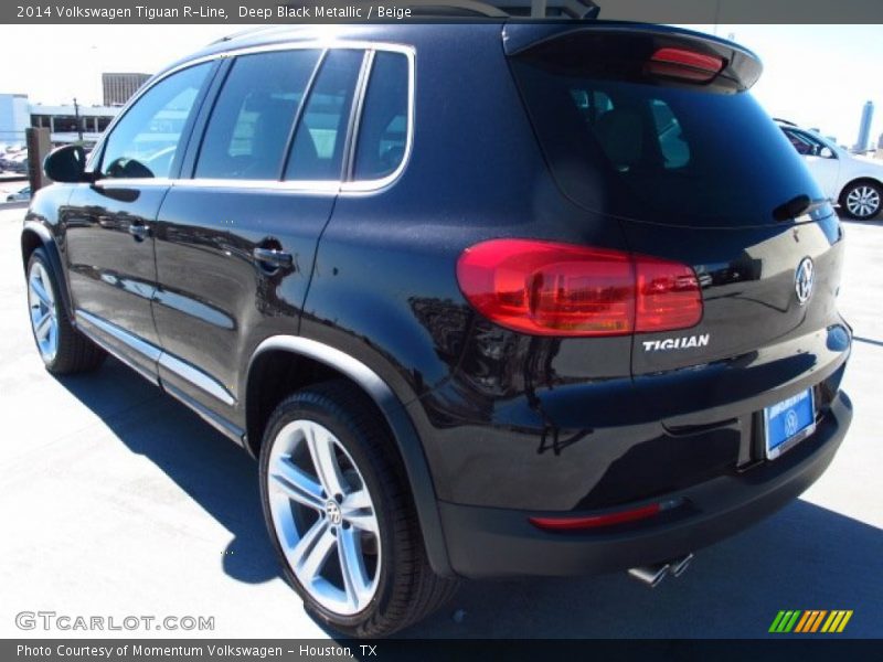 Deep Black Metallic / Beige 2014 Volkswagen Tiguan R-Line