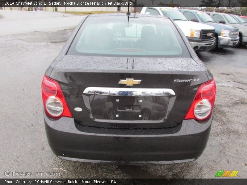 Mocha Bronze Metallic / Jet Black/Brick 2014 Chevrolet Sonic LT Sedan