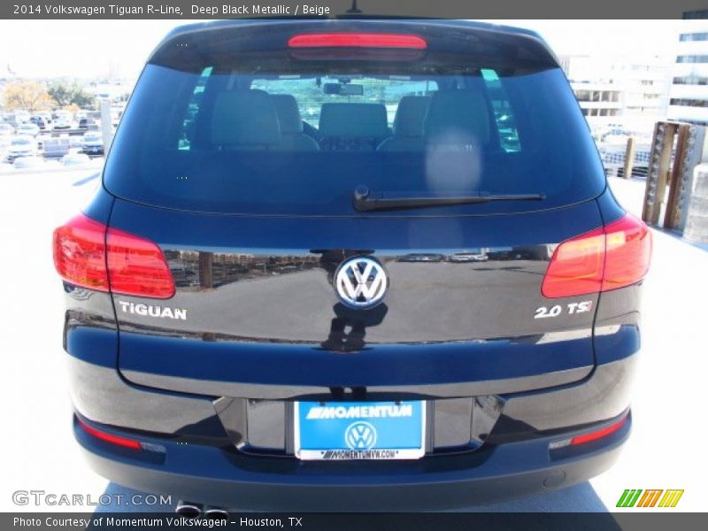 Deep Black Metallic / Beige 2014 Volkswagen Tiguan R-Line