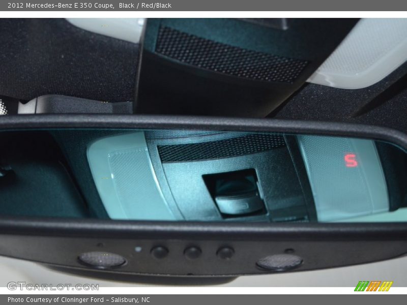 Black / Red/Black 2012 Mercedes-Benz E 350 Coupe