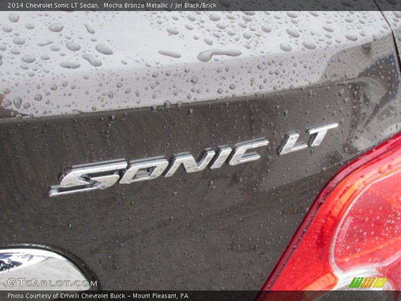 Mocha Bronze Metallic / Jet Black/Brick 2014 Chevrolet Sonic LT Sedan