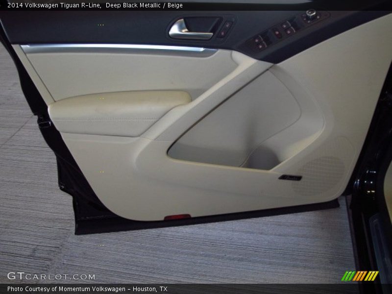 Deep Black Metallic / Beige 2014 Volkswagen Tiguan R-Line