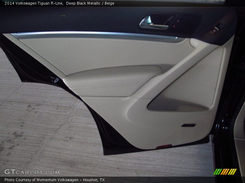 Deep Black Metallic / Beige 2014 Volkswagen Tiguan R-Line