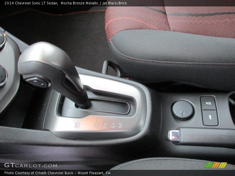 Mocha Bronze Metallic / Jet Black/Brick 2014 Chevrolet Sonic LT Sedan