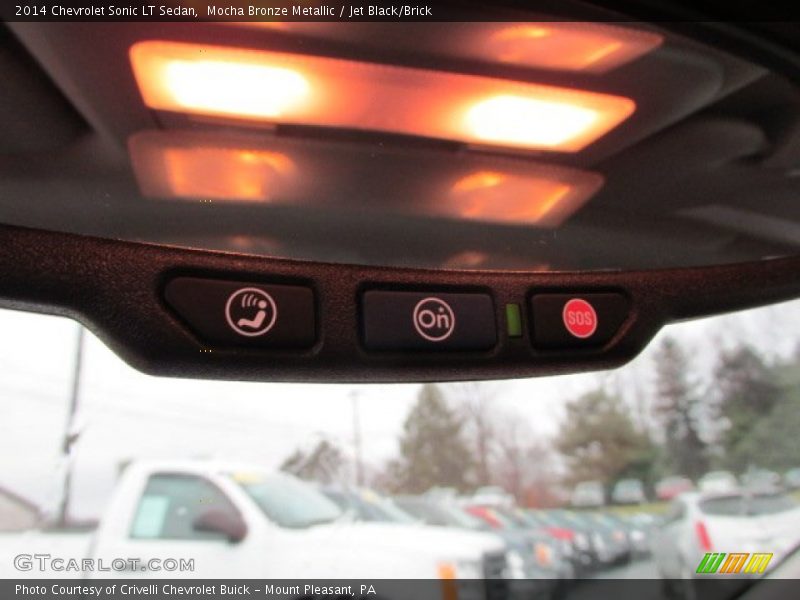 Mocha Bronze Metallic / Jet Black/Brick 2014 Chevrolet Sonic LT Sedan