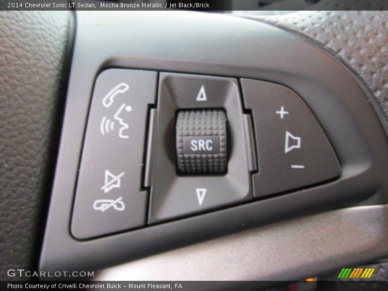 Mocha Bronze Metallic / Jet Black/Brick 2014 Chevrolet Sonic LT Sedan