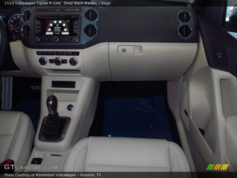Deep Black Metallic / Beige 2014 Volkswagen Tiguan R-Line