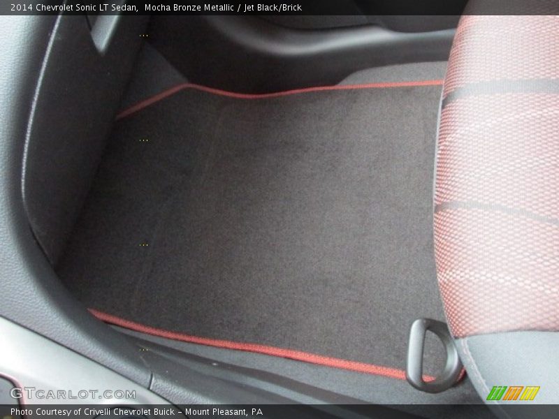 Mocha Bronze Metallic / Jet Black/Brick 2014 Chevrolet Sonic LT Sedan