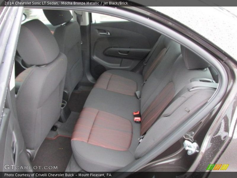 Mocha Bronze Metallic / Jet Black/Brick 2014 Chevrolet Sonic LT Sedan