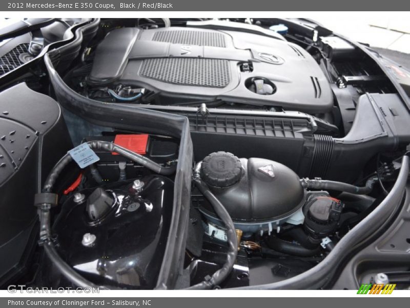 Black / Red/Black 2012 Mercedes-Benz E 350 Coupe