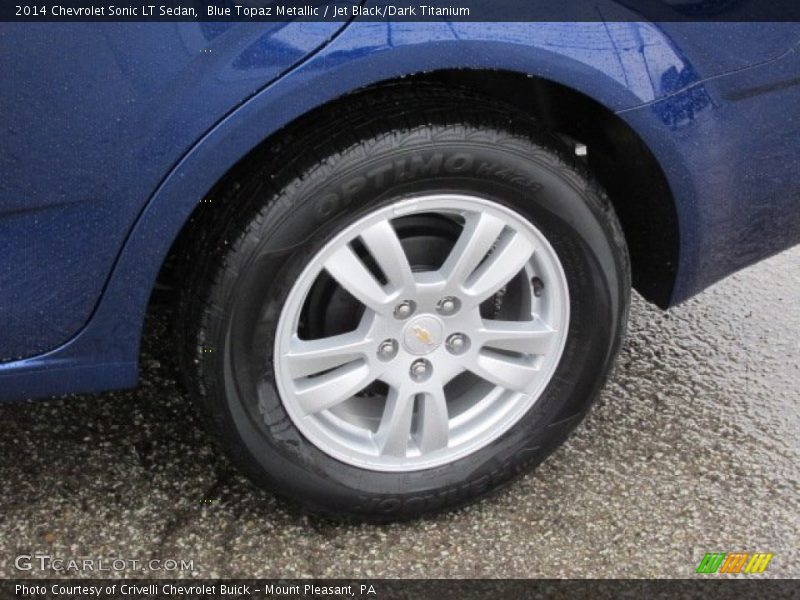Blue Topaz Metallic / Jet Black/Dark Titanium 2014 Chevrolet Sonic LT Sedan
