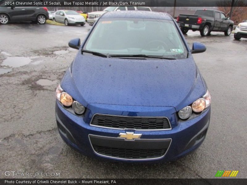 Blue Topaz Metallic / Jet Black/Dark Titanium 2014 Chevrolet Sonic LT Sedan