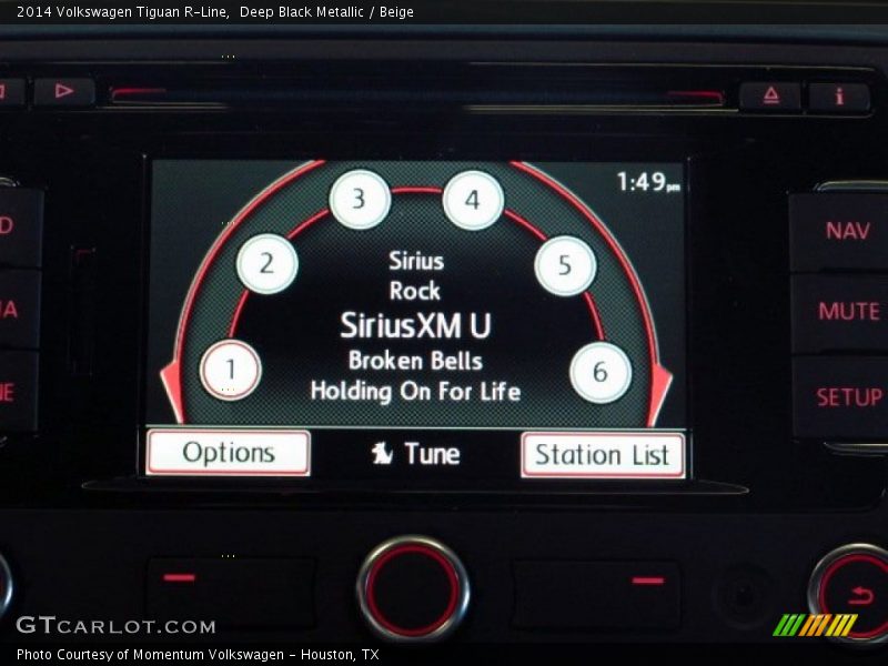 Deep Black Metallic / Beige 2014 Volkswagen Tiguan R-Line