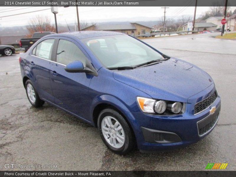 Blue Topaz Metallic / Jet Black/Dark Titanium 2014 Chevrolet Sonic LT Sedan