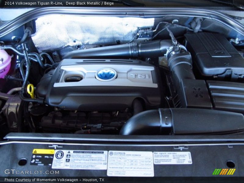 Deep Black Metallic / Beige 2014 Volkswagen Tiguan R-Line