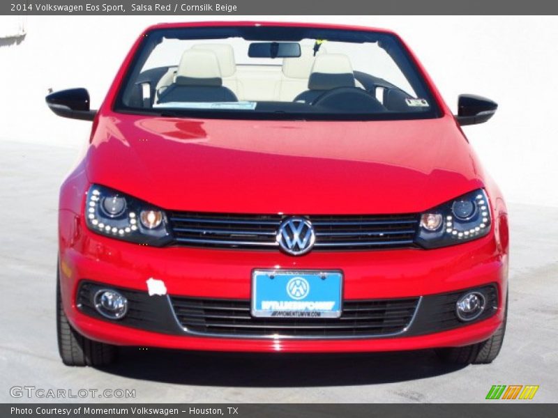 Salsa Red / Cornsilk Beige 2014 Volkswagen Eos Sport