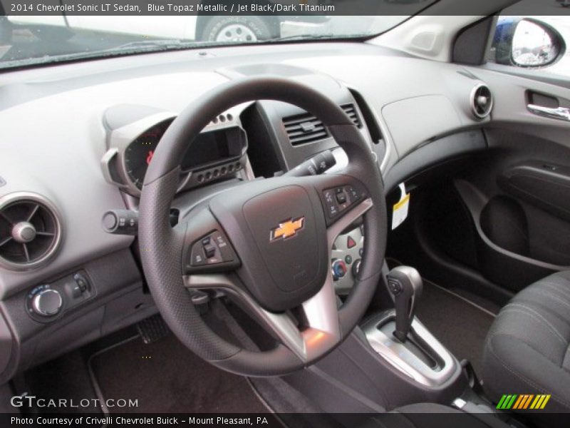 Blue Topaz Metallic / Jet Black/Dark Titanium 2014 Chevrolet Sonic LT Sedan