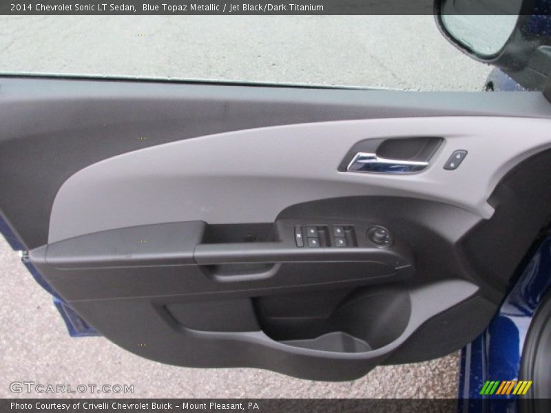 Blue Topaz Metallic / Jet Black/Dark Titanium 2014 Chevrolet Sonic LT Sedan