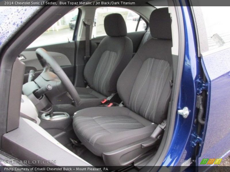 Blue Topaz Metallic / Jet Black/Dark Titanium 2014 Chevrolet Sonic LT Sedan
