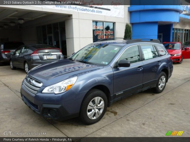Twilight Blue Metallic / Ivory 2013 Subaru Outback 2.5i