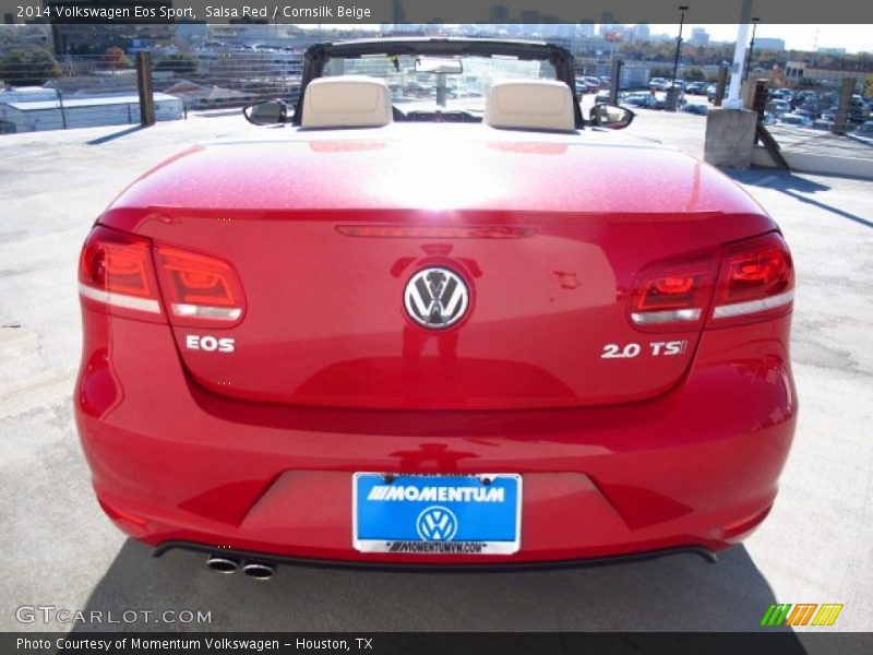 Salsa Red / Cornsilk Beige 2014 Volkswagen Eos Sport
