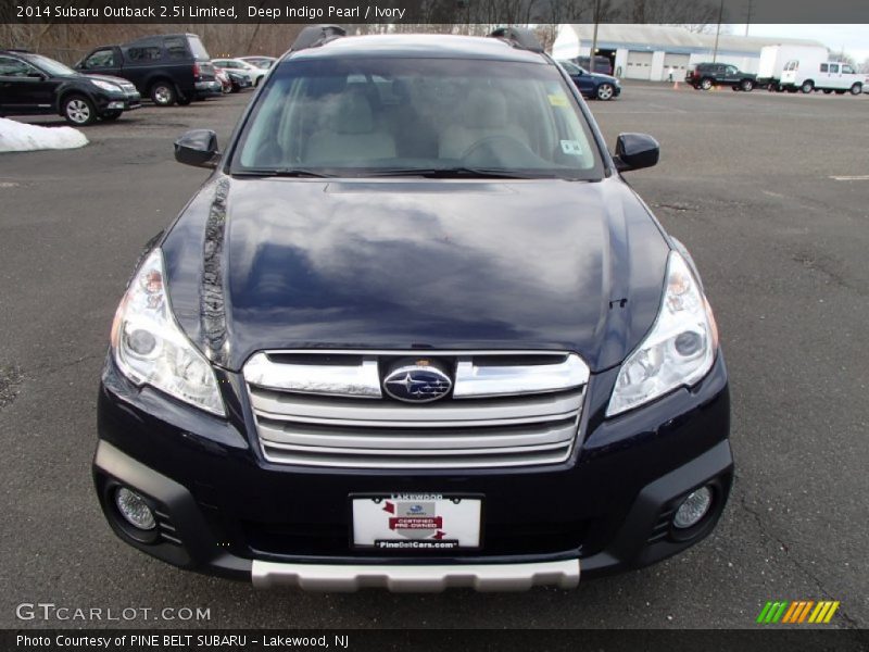 Deep Indigo Pearl / Ivory 2014 Subaru Outback 2.5i Limited