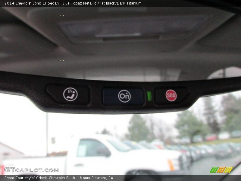 Blue Topaz Metallic / Jet Black/Dark Titanium 2014 Chevrolet Sonic LT Sedan