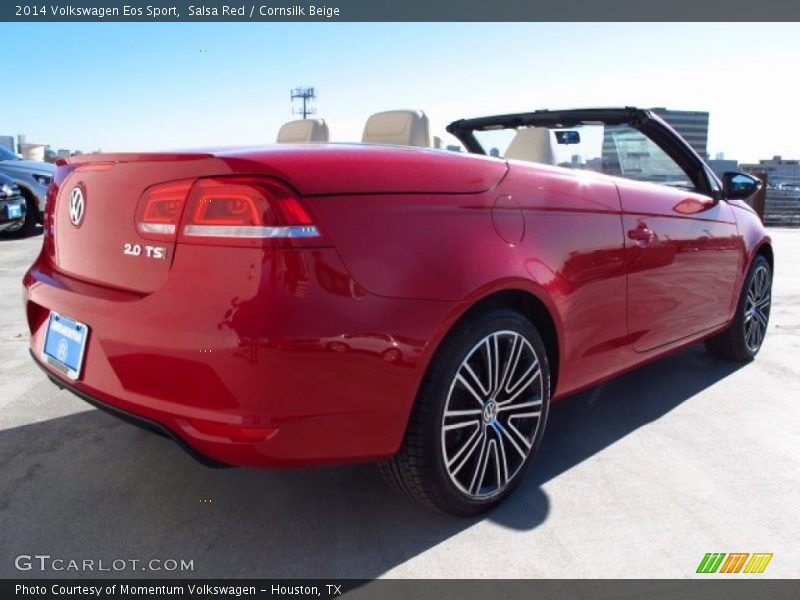 Salsa Red / Cornsilk Beige 2014 Volkswagen Eos Sport