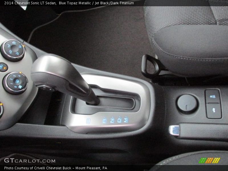 Blue Topaz Metallic / Jet Black/Dark Titanium 2014 Chevrolet Sonic LT Sedan
