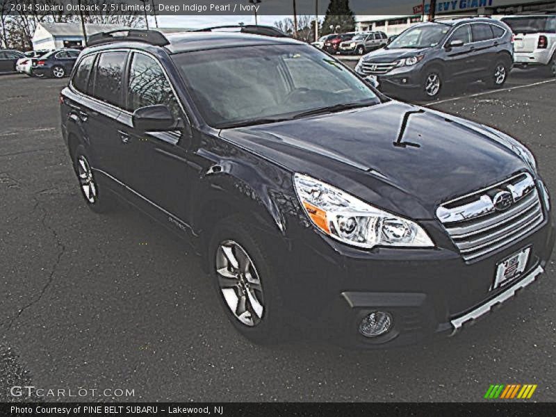 Deep Indigo Pearl / Ivory 2014 Subaru Outback 2.5i Limited