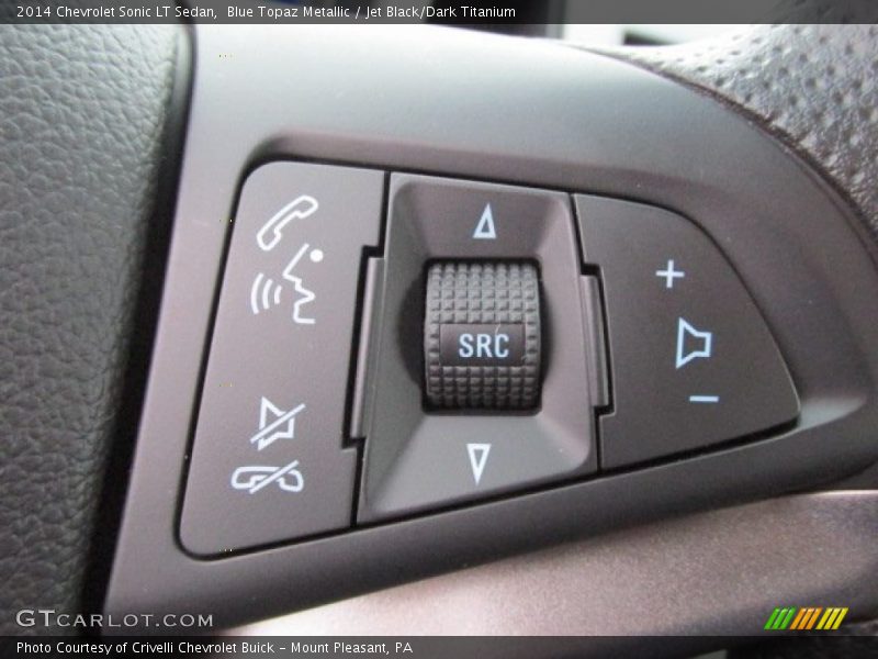 Blue Topaz Metallic / Jet Black/Dark Titanium 2014 Chevrolet Sonic LT Sedan