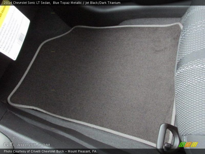 Blue Topaz Metallic / Jet Black/Dark Titanium 2014 Chevrolet Sonic LT Sedan