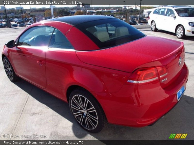 Salsa Red / Cornsilk Beige 2014 Volkswagen Eos Sport