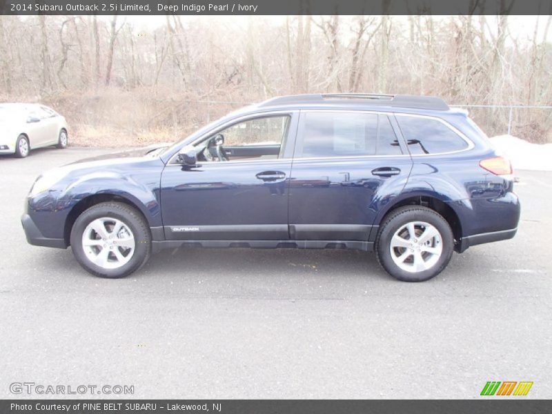 Deep Indigo Pearl / Ivory 2014 Subaru Outback 2.5i Limited