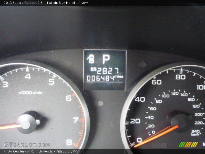 Twilight Blue Metallic / Ivory 2013 Subaru Outback 2.5i