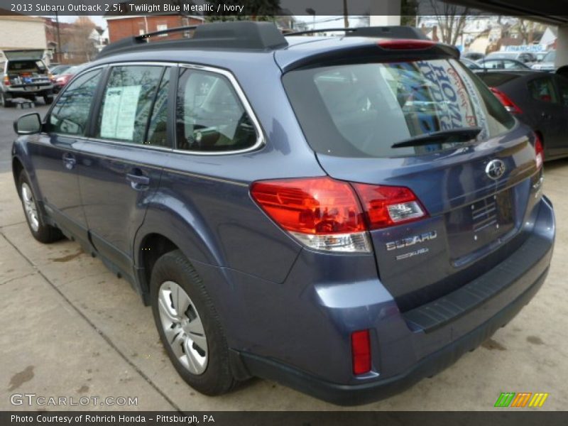Twilight Blue Metallic / Ivory 2013 Subaru Outback 2.5i