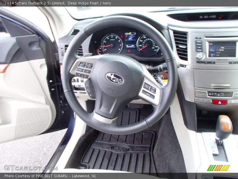 Deep Indigo Pearl / Ivory 2014 Subaru Outback 2.5i Limited